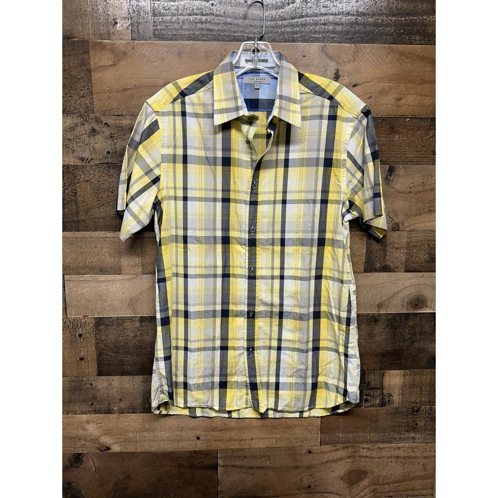 Ted Baker London Men's Short Sleeve‎ Button Up Size 2